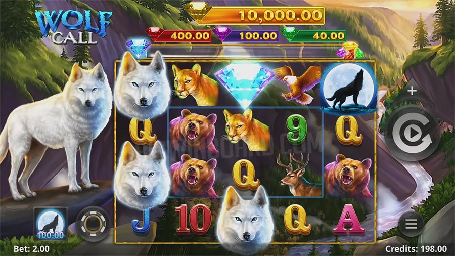 Machine à sous en ligne Wolf Call pour les casinos en ligne