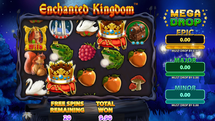 Gameplay af spilleautomaten Enchanted Kingdom