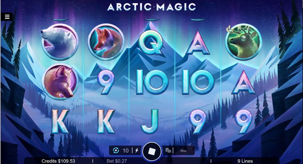 Gameplay de la machine à sous Arctic Magic