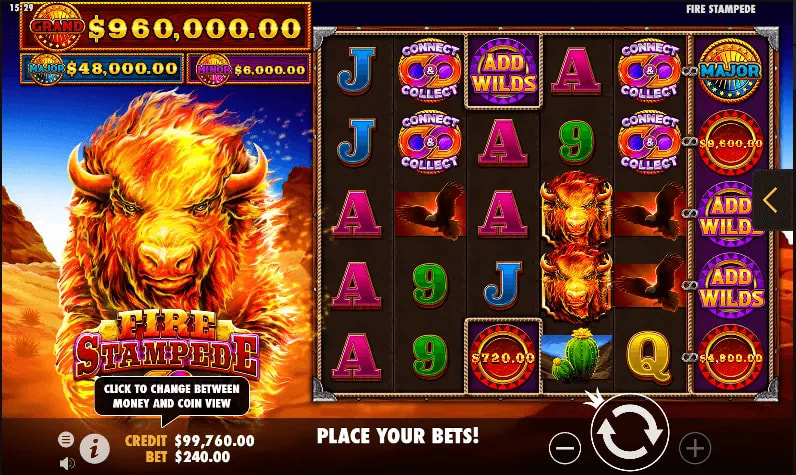 online slots fire stampede experience